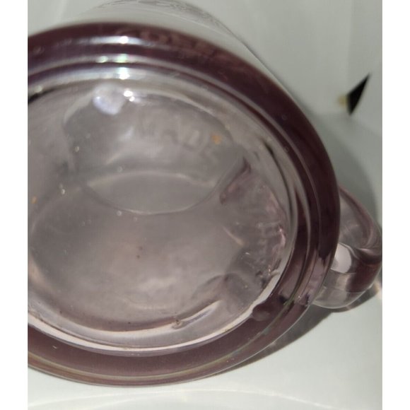 Starbucks Clear Pink Glass Coffee Mug Tea Cup 12 oz. Made in USA - Picture 3 of 4